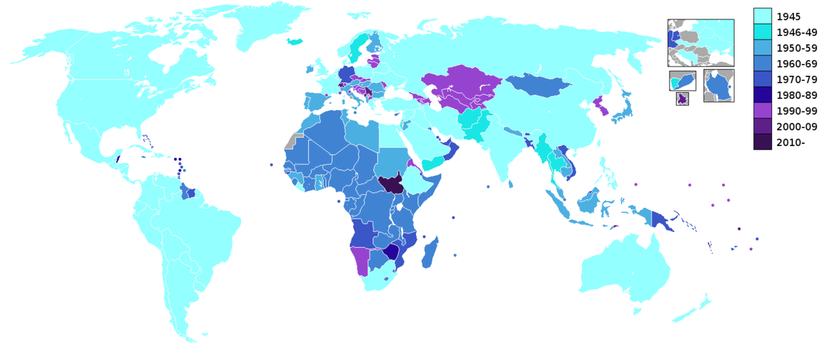 Map of countries of the world