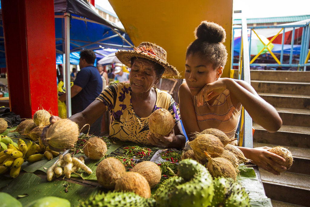 People at the market